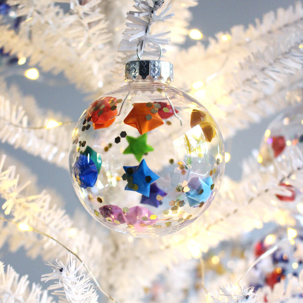 Rainbow Lucky Star Christmas Ornament – The Timeless Crane