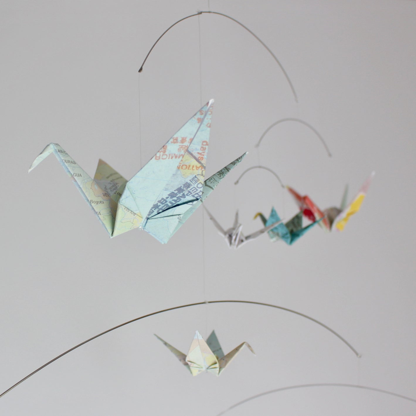 Map Print Crane Mobile – The Timeless Crane