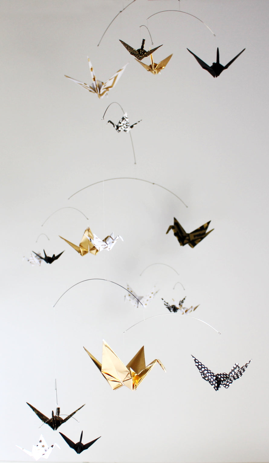 Origami Paper Crane Mobile with Handmade Paper – The Timeless Crane