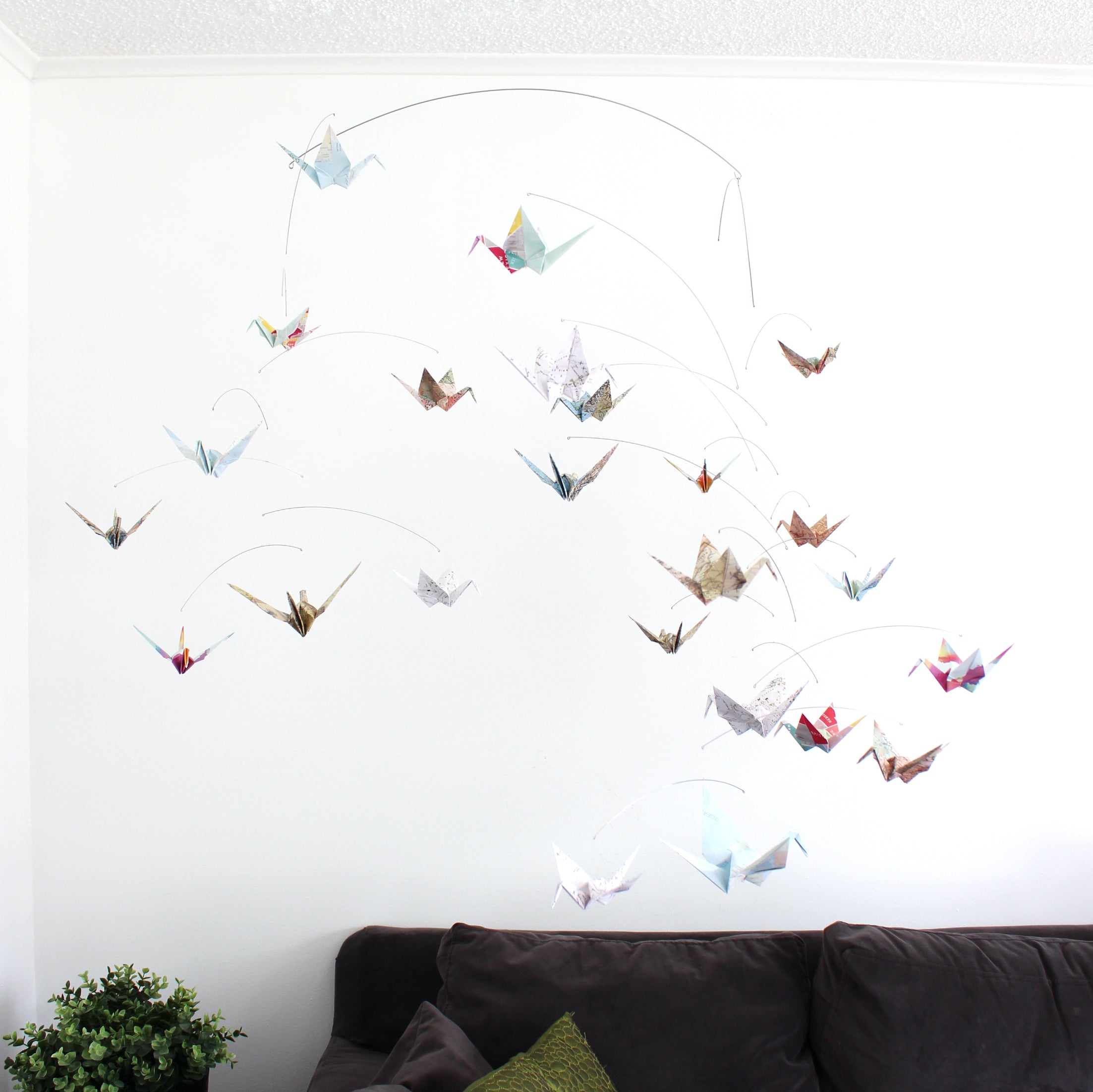 Giant Map Print Mobile – The Timeless Crane