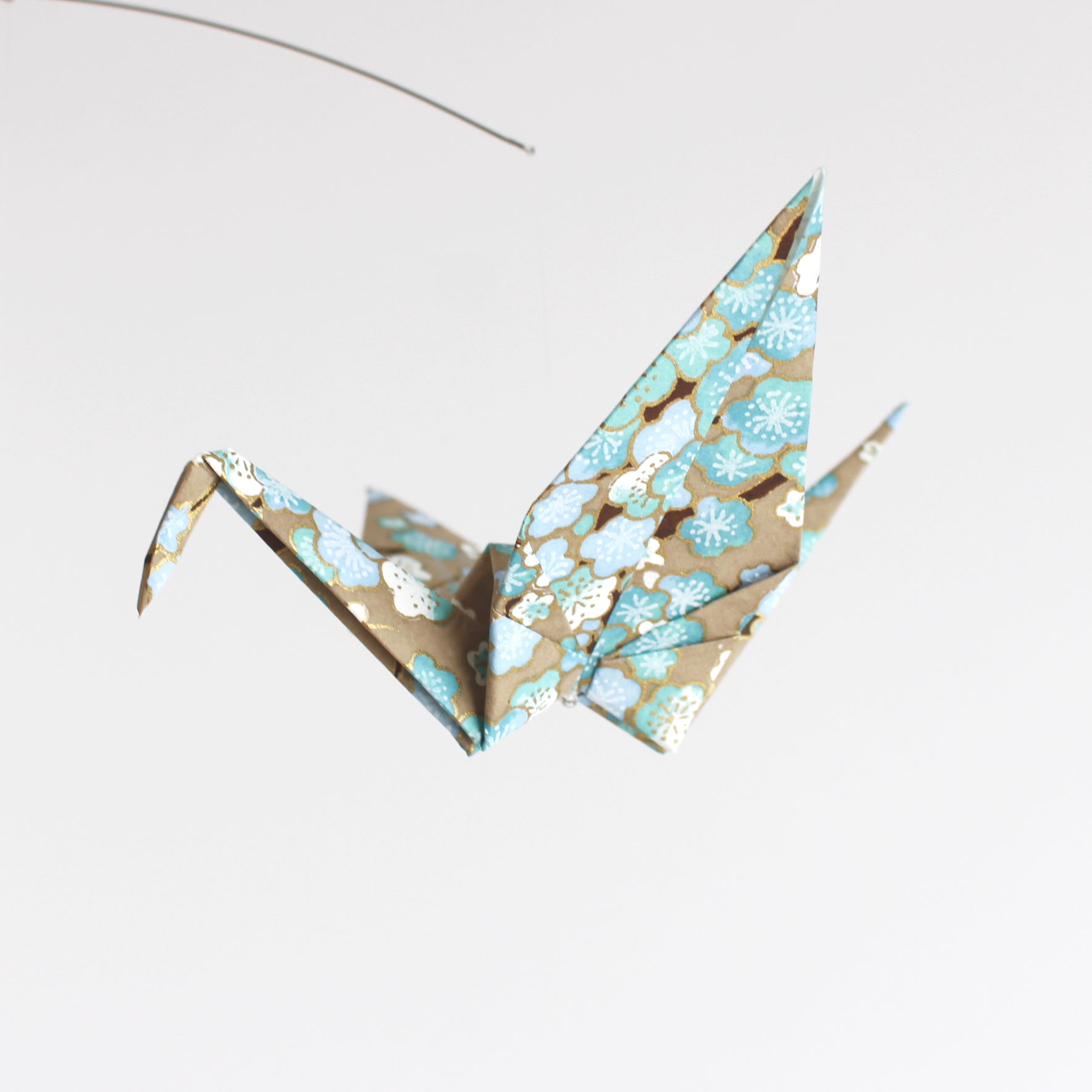 Origami Paper Crane Mobile with Handmade Paper – The Timeless Crane