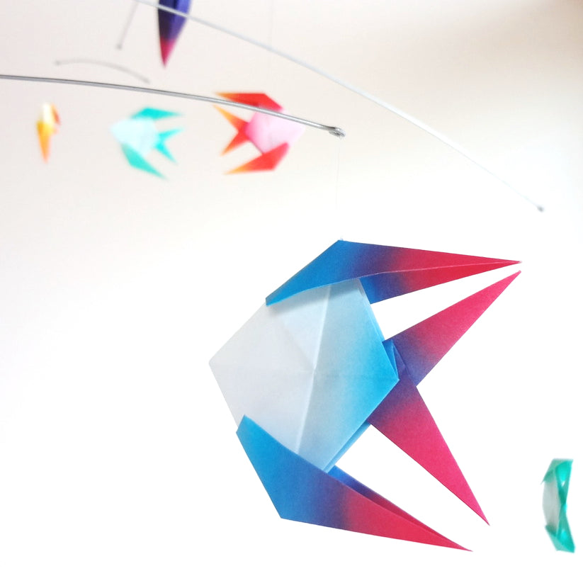 Paper Fish Mobile Tropical Paper Fish Mobile – The Timeless Crane