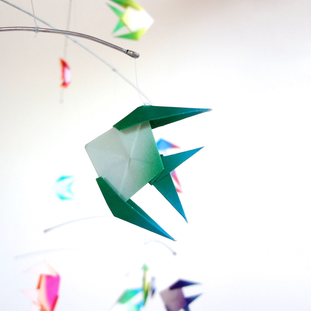 Paper Fish Mobile Tropical Paper Fish Mobile – The Timeless Crane