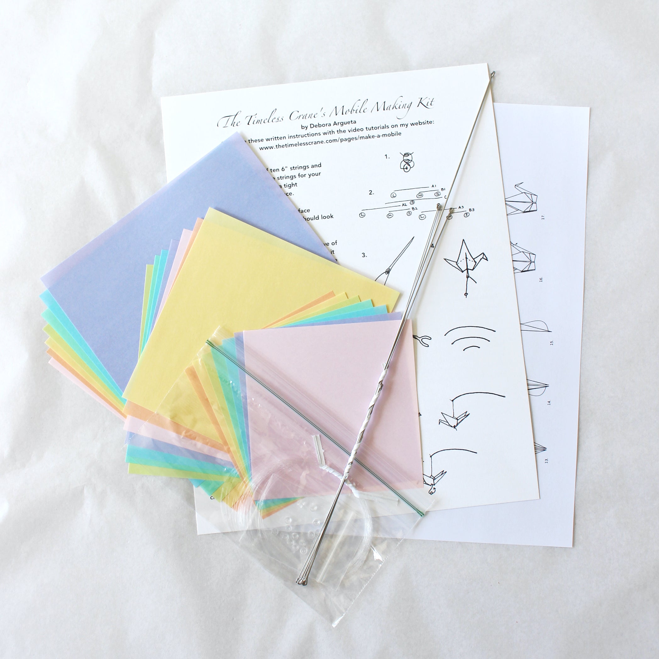 Origami Mobile Making Kit The Timeless Crane