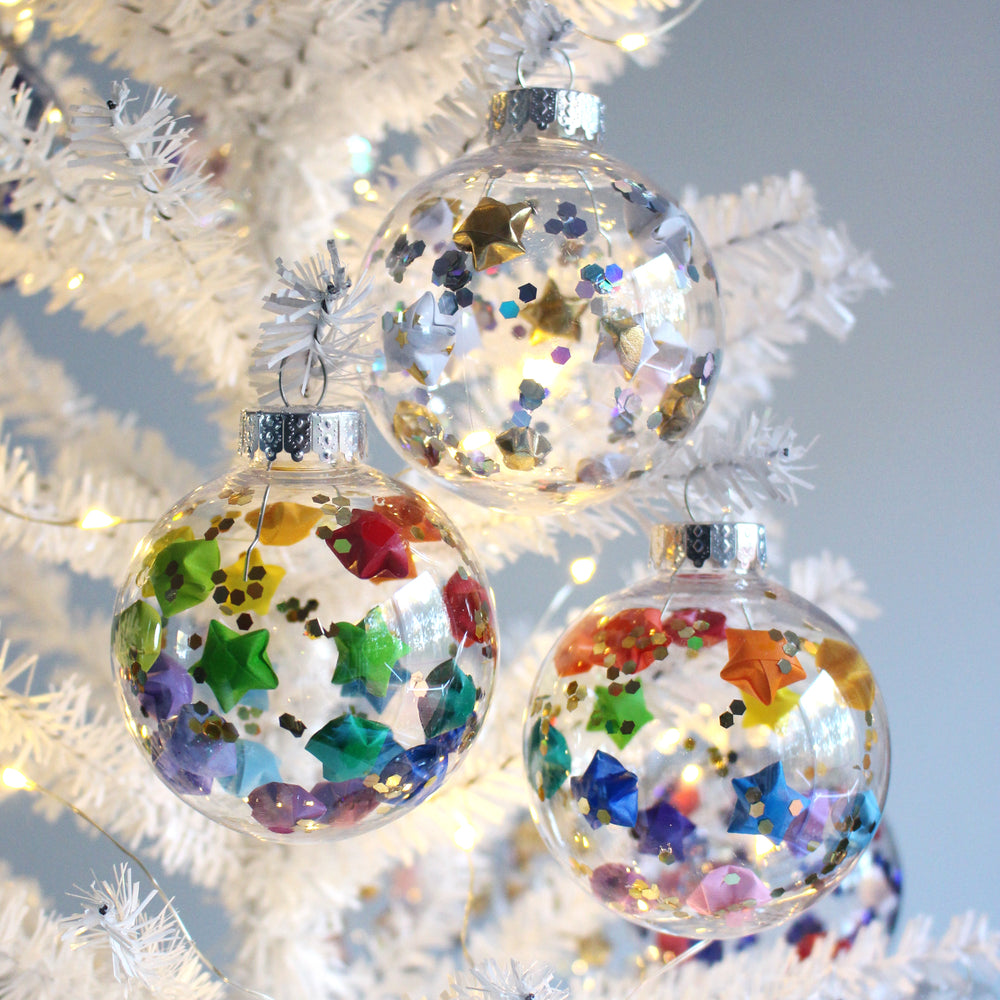 Rainbow Lucky Star Christmas Ornament