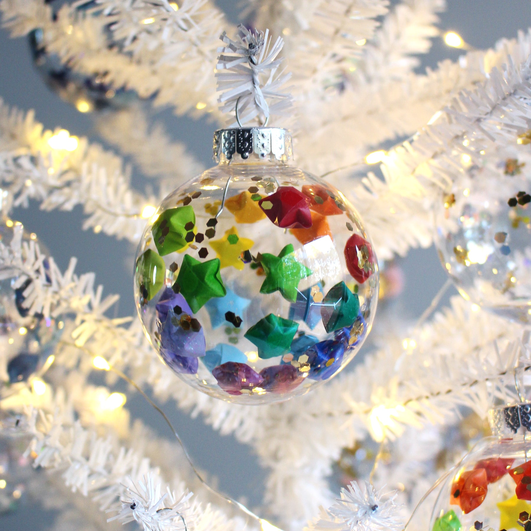 Rainbow Lucky Star Christmas Ornament – The Timeless Crane