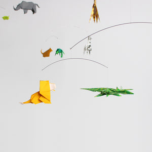 Safari Themed Origami Paper Mobile