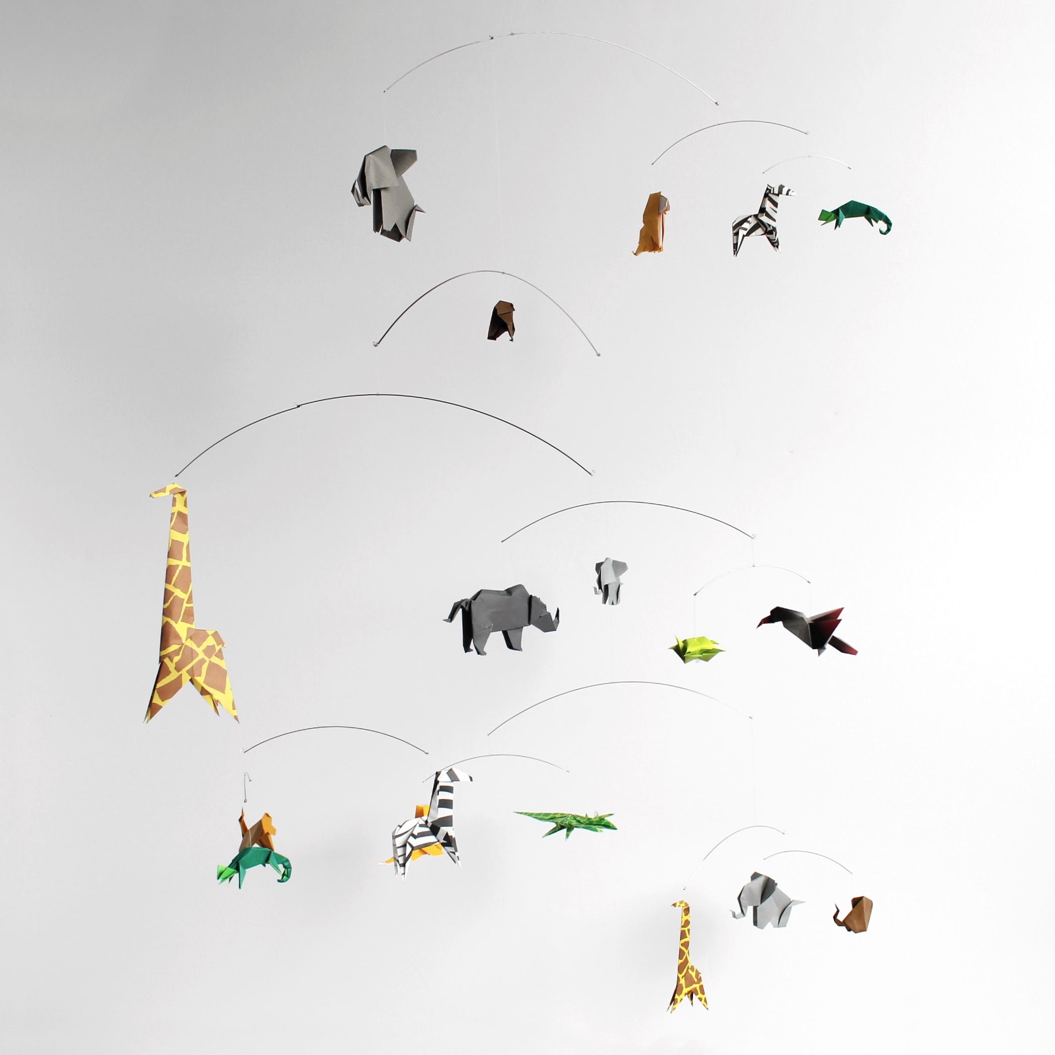 Safari Themed Origami Paper Mobile – The Timeless Crane