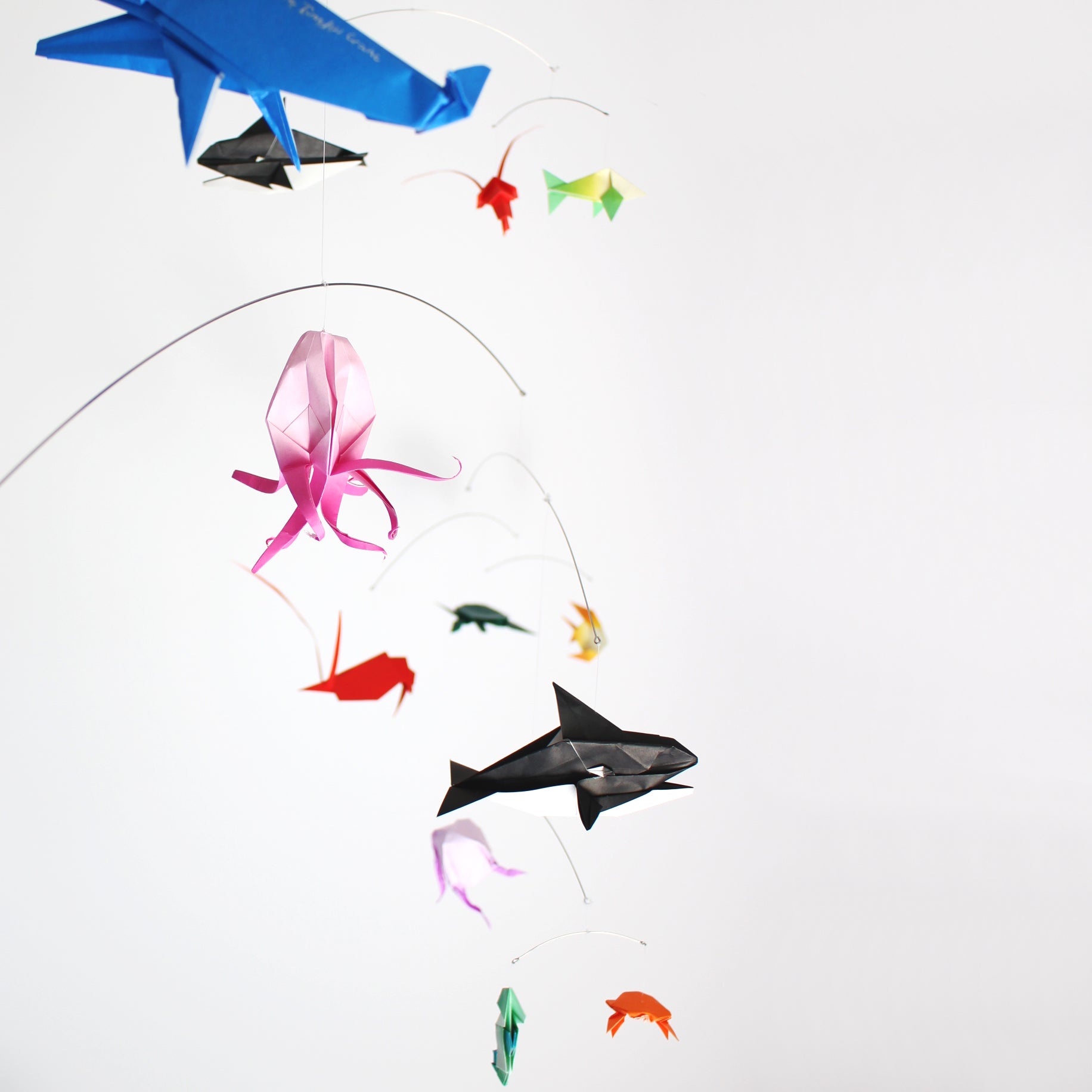 Ocean Themed Origami Paper Mobile The Timeless Crane