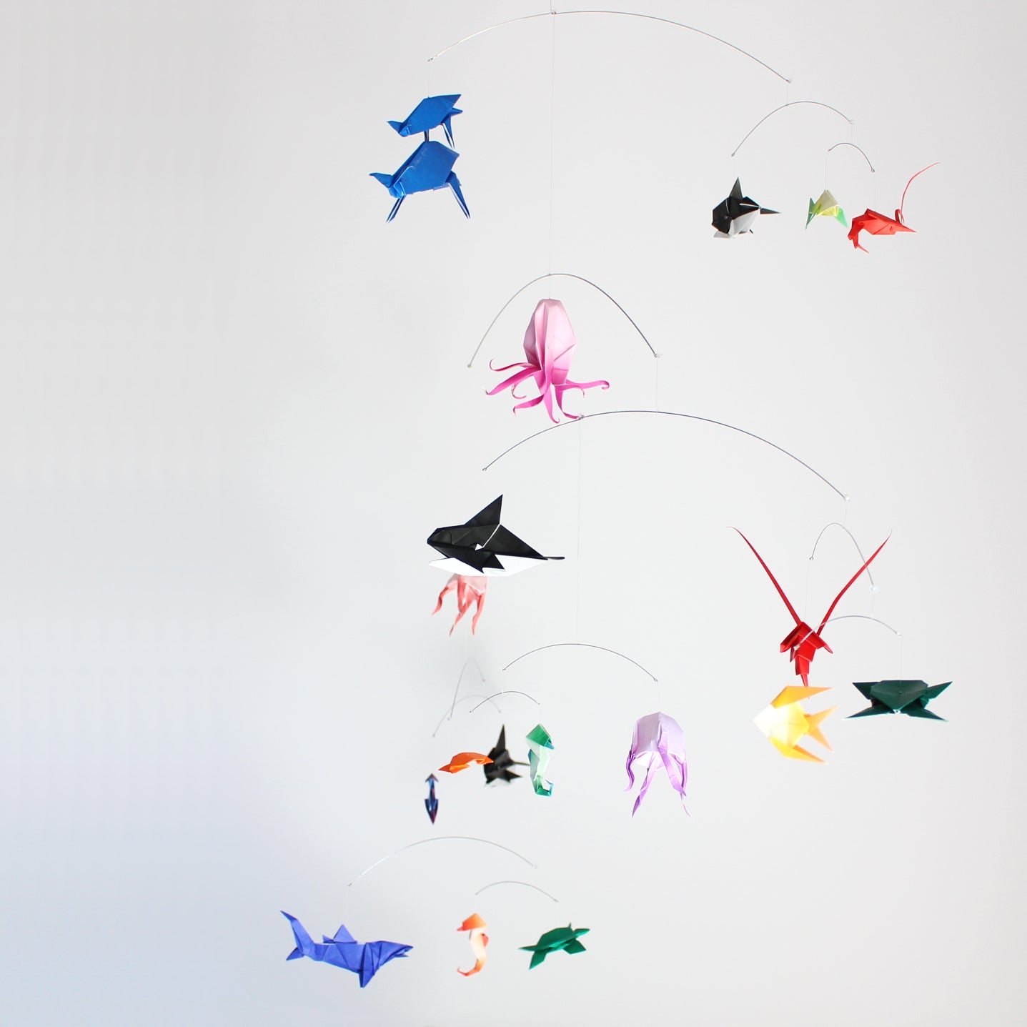 Ocean Themed Origami Paper Mobile The Timeless Crane